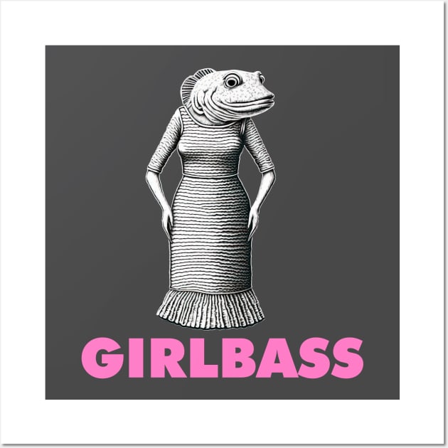 Girl Bass Wall Art by PhilFTW